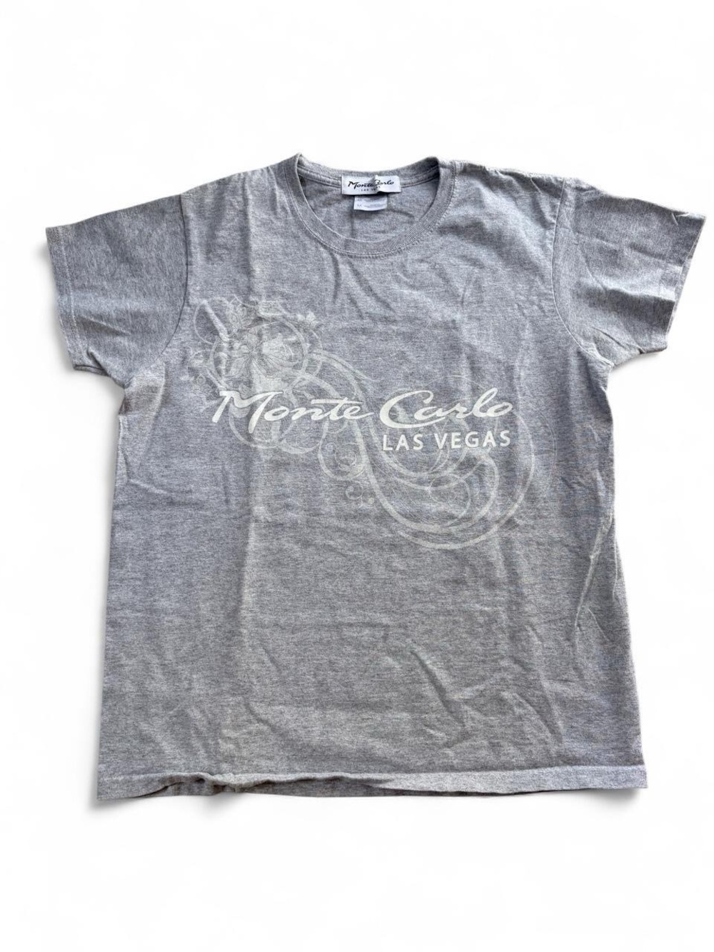 Vintage Monte Carlo Las Vegas Graphic Tee – Grey, M